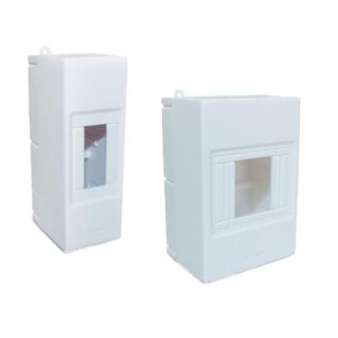 Imagem de kit Caixa Quadro Steck Sobrepor Para 2 e 4 Disjuntores Din
