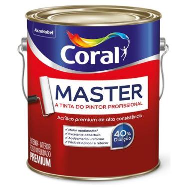 Imagem de Tinta Acrílica Master Fosco Areia 3,6LCoral - 100002