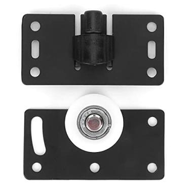 Imagem de Ferragens para Portas Deslizantes de Armário, Ferragens para Portas Deslizantes de Armários Ferragens de Polia de Porta de Aço Laminada Com Gaxeta Ferragens para Portas