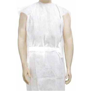 Imagem de Avental Descartável Sem Manga Tnt Luxo Soft Anvisa C/ 10 Und - Dejamar