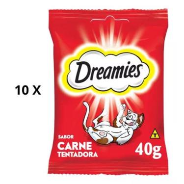 Imagem de Petisco Dreamies Carne Para Gatos Adultos 40 G