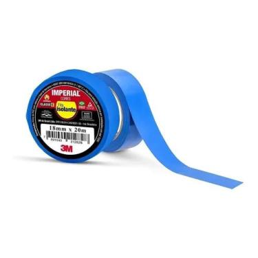 Imagem de Fita Isolante Antichama Imperial Azul 18mmx10m 3m
