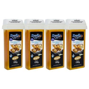 Imagem de 4 Cera Depilatória Rollon Argan Depile Plus140g Menos Dor