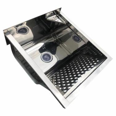Imagem de Tanque inox 30lt de pendurar para lavanderia com válvula - PIANOX