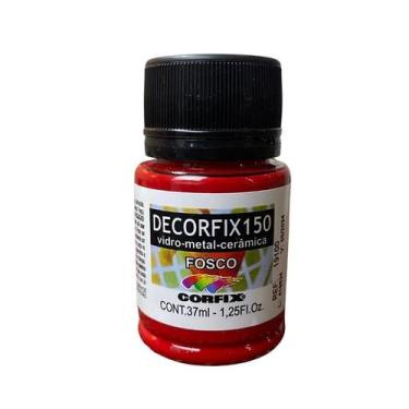 Imagem de Tinta Decorfix 150 Fosco 37ml 442 Vermelho Rubi Corfix