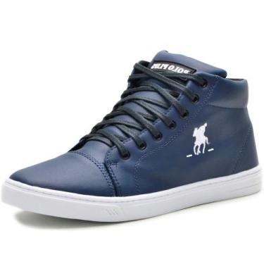 Imagem de Sapatênis Cano Alto Masculino Polo Plus, Azul, 41, Masculino