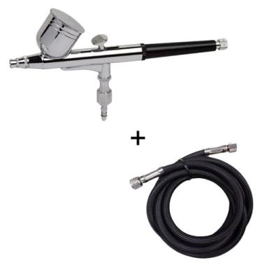 Imagem de Aerografo dupla ação copo fixo bico 0,3 mm wws mod w030f + mangueira p
