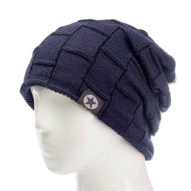 Imagem de Gorro Unissex Velo Forrado  Malha Lã Quente - ElaShopp