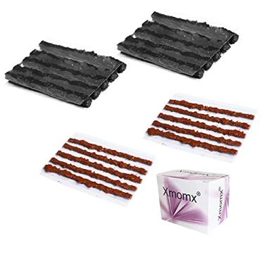 Imagem de Xmomx 20 peças para 2 tamanhos de kit de reparo de pneu sem câmara de ar tiras de recargas de corda plugues de 1,5 mm 3,5 mm de perfuração de emergência plana para bicicletas de estrada mountain bikes