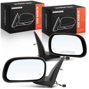 Imagem de A-Premium Par (2) espelhos retrovisores elétricos do lado do motorista e do passageiro - compatível com Dodge Dakota 2005-2010 e Mitsubishi Raider e Ram Dakota - Espelho retrovisor externo externo