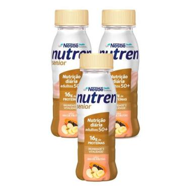 Imagem de Kit 3 Nutren Senior Complemento Alimentar Mix de Frutas 200ml