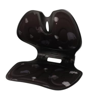 Imagem de Almofada de Apoio Lombar Dobrável Com Estampa de Elefante, Almofada para Melhorar a Postura, Suporte Confortável e Desenvolvimento de Hábitos de Sentar Adequados (Floral preto)