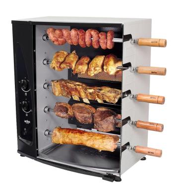 Imagem de Churrasqueira a Gás Rotativa Arke AGR-05, 5 Espetos