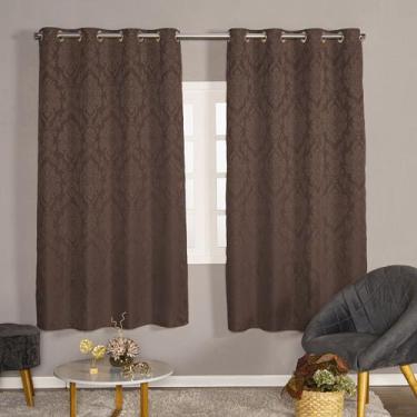 Imagem de Cortina Tecido Jacquard Janela Pequena Sala/quarto 2,00x1,30 - Feffo C