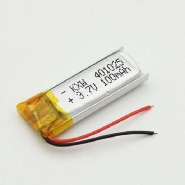 Imagem de Bateria C/ 3,7v 100mah  4mm X 10mm X 25mm  Com 2 Fios - KMIG
