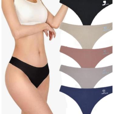 Imagem de Kit Calcinhas Fio Dental sem costura não Marca Com 10 Peças - Atacado 
