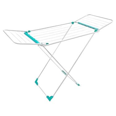 Imagem de Varal de Chão Com Abas Big Aço Branco Abas Resistente 26kg