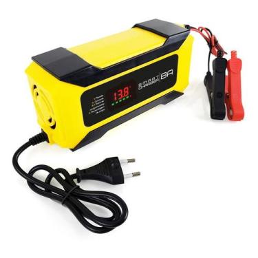 Imagem de Carregador Bateria Fonte Automotiva 8A Inteligente 12v Bivolt Lançamen