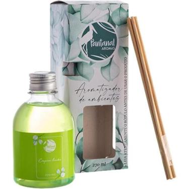 Imagem de Aromatizador de Varetas 270ml Capim limão Pantanal Aromas - Perfume So