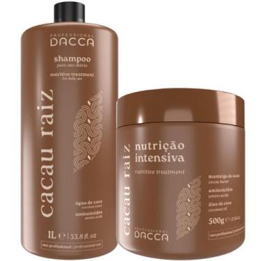 Imagem de Cacau Raiz Shampoo 1l Máscara De Nutrição Dacca Profissional - DACCA P