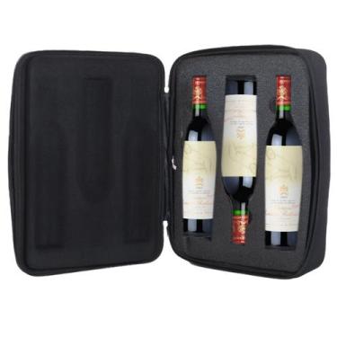 Imagem de Malinha de vinhos para 3 garrafas 750ml - malíssima wine bag - Malissi