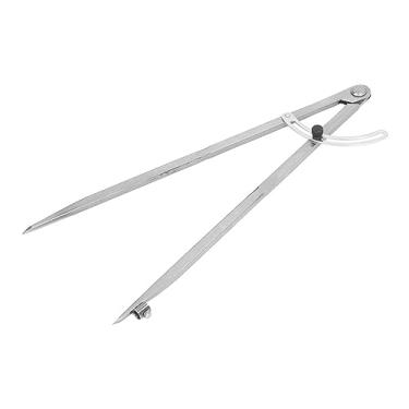 Imagem de Bússola para Carpintaria 400mm Divisor de Asa de Aço Carbono Com Suporte de Lápis para Trabalho de Couro de Carpinteiro
