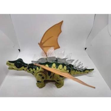 Imagem de Dinossauro Stegosaurus Brinquedo Infantil Com Som, Luzes E Movimento e