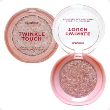 Imagem de Sombra e Iluminador Ruby Rose Twinkle Touch Pink Luster Hb-m1004-3