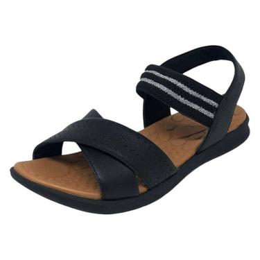 Imagem de Sandália Feminina Rasteira Facil Calce Conforto Usaflex