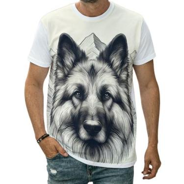Imagem de Camiseta Lobo Nas Montanhas Animal Feroz Selvagem Arte - Darkwood, 4 -
