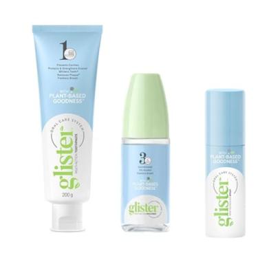 Imagem de Glister Kit Cuidado Oral com Base Creme Dental 200g + Enxaguante Bucal + Spray Refrescante