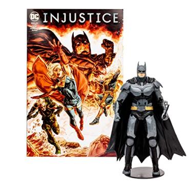 Imagem de McFarlane Toys - DC Direct Gaming 7IN Figure with Comic - Injustice 2 WV1 - Batman