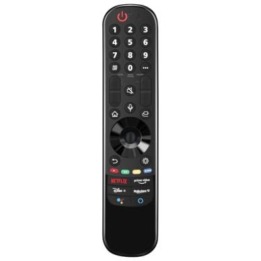 Imagem de AULCMEET AN-MR21GA Novo controle remoto Voice Magic de substituição adequado para LG UHD OLED QNED NanoCell 4K 8K Smart TV 86QNED83UPA 86QNED90UPA 86QNED99UPA 65QNED83UPA 65QNED90UPA