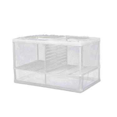 Imagem de Nishiyuenyi Caixa de malha para criação de peixes de aquário, alimentação de alevinos, malha protetora multifuncional com ventosas, divisor de tanque para guppy,