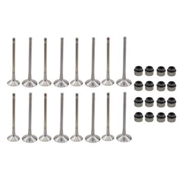 Imagem de MOTOKU Kit de válvulas de escape de admissão de motor 16 peças para Audi A3 A4 A5 A6 A8 Allroad Q5 RS7 S6 S7 S8 TT RS TTS Quattro VW CC Eos GTI Jetta Passat Tiguan 2.0