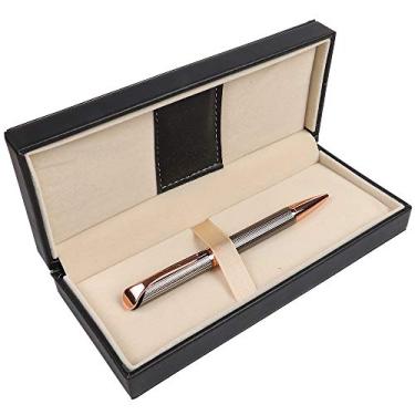 Imagem de Caneta esferográfica Penneed com caixa de presente, caneta retrátil para homens e mulheres, executiva, escritório, material escolar, recarregável 1,0 mm, tinta preta B5, Cinza