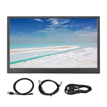 Imagem de Monitor portátil Vomeko de 15,6 polegadas, monitor portátil 1080P, segunda tela do computador, FHD com alto-falante D UAL integrado, caixa de metal HDR IPS USB C Monitor de laptop