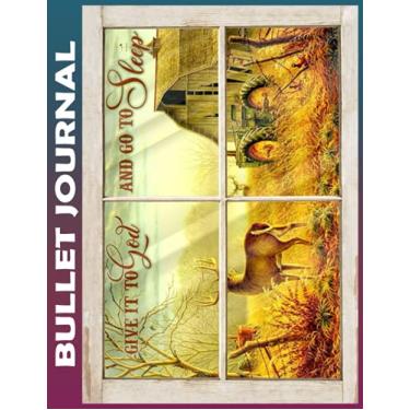 Imagem de Bullet Journal: Farmer give it to god Dot Grid Paper, Invest 10 minutes daily to Mental, Physical and Emotional Health Planner, Record To Do Tracker ... Ruled 110 Pages Undated, Quotes on Every Page