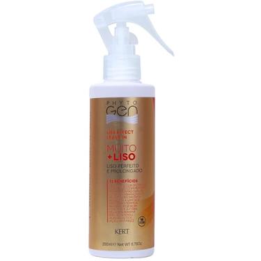 Imagem de Phytogen, Leave in para cabelos, Cabelos lisos com ou sem química, Muito + Liso, Liso perfeito e prolongado, Liss effect, 200ml, Amarelo