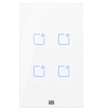 Imagem de Interruptor Inteligente 4 Botões Weg Home Branco