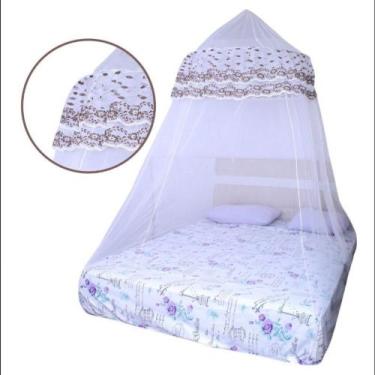 Imagem de Mosquiteiro de solteiro e casal renda volta mundo aro 70cm - GRUPO SÃO