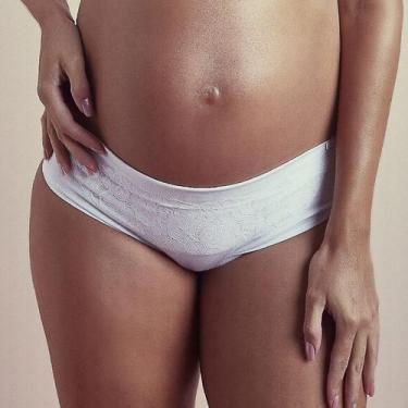 Imagem de Calça Gestante Vi Lingerie 320379 Cotton e Renda, Preto, M