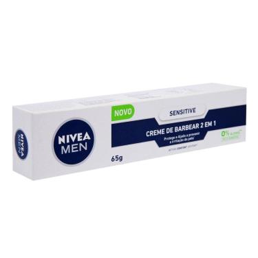 Imagem de Creme de Barbear Nivea Men Sensitive 2 em 1 65g Hidratante