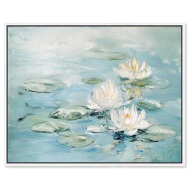 Imagem de Art Remedy Petal Pools II Canvas Classic Landscapes, moldura branca, 61 cm x 50 cm