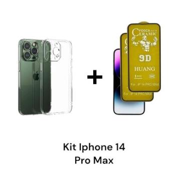 Imagem de 2UN Películas 9D Fosca + 1UN Capa Capinha Transparente Para Iphone 14 