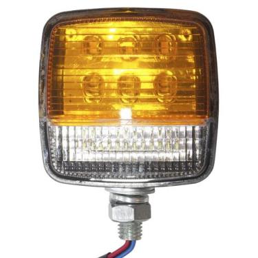 Imagem de Farol Led Empilhadeira Pisca Seta Ré Universal Iluminação 39W Sinaliza
