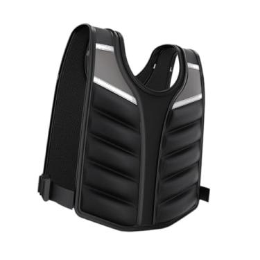 Imagem de Colaxi Ponteiro de colete de colete de colete em casa de ginástica para homens Jaqueta ponderada de mulheres com faixa reflexiva para a corrida de calistenia, 15 Libras