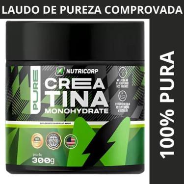 Imagem de Creatina Monohidratada 100% Pura 300g Nutricorp com Laudo de Qualidade