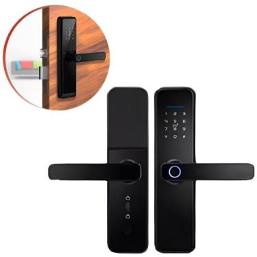 Imagem de Fechadura Eletrônica Digital Com Biometria Bluetooth Chave Senha - Yal