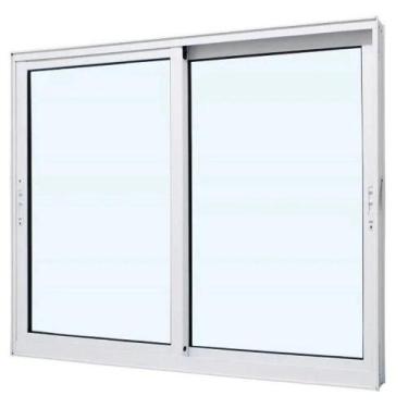 Imagem de VITRO 2F MOVEIS L-25mm S/ GRADE BRANCO - Inove Esquadrias